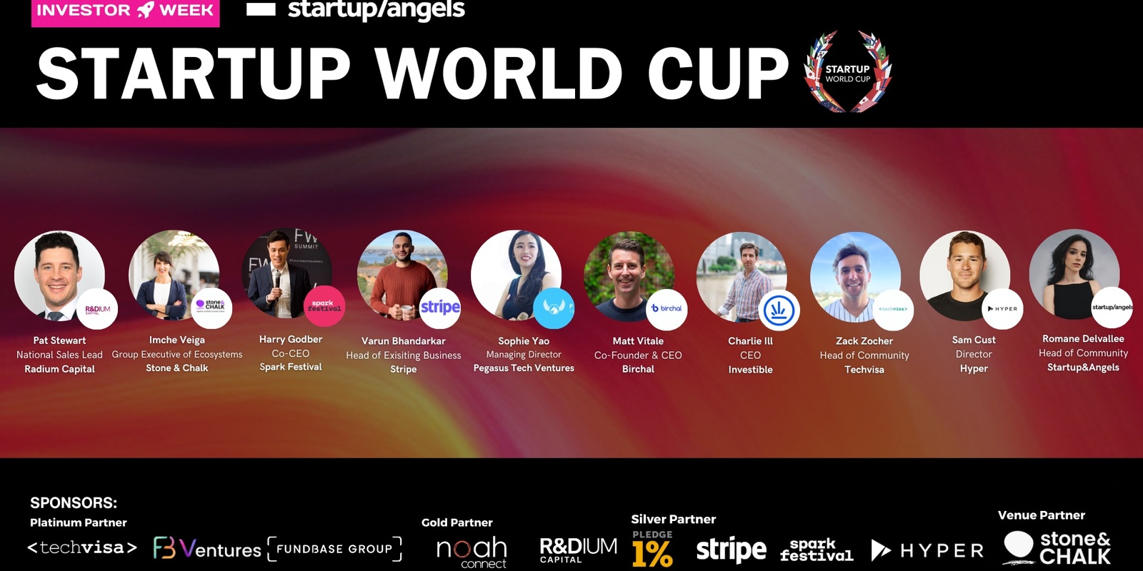 Banner image for Day 4 - Startup World Cup - Investor Week