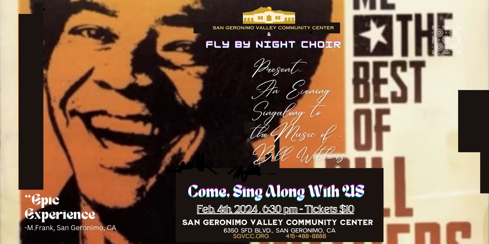 Banner image for Fly By Night Choir sings Bill Withers