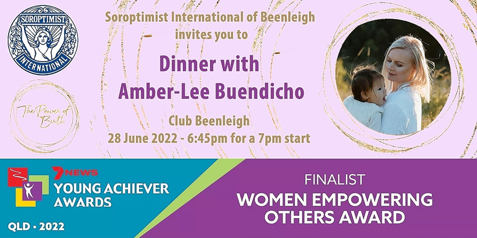Banner image for Let's talk about motherhood and women's health with Amber-Lee Buendicho (The Power of Birth)