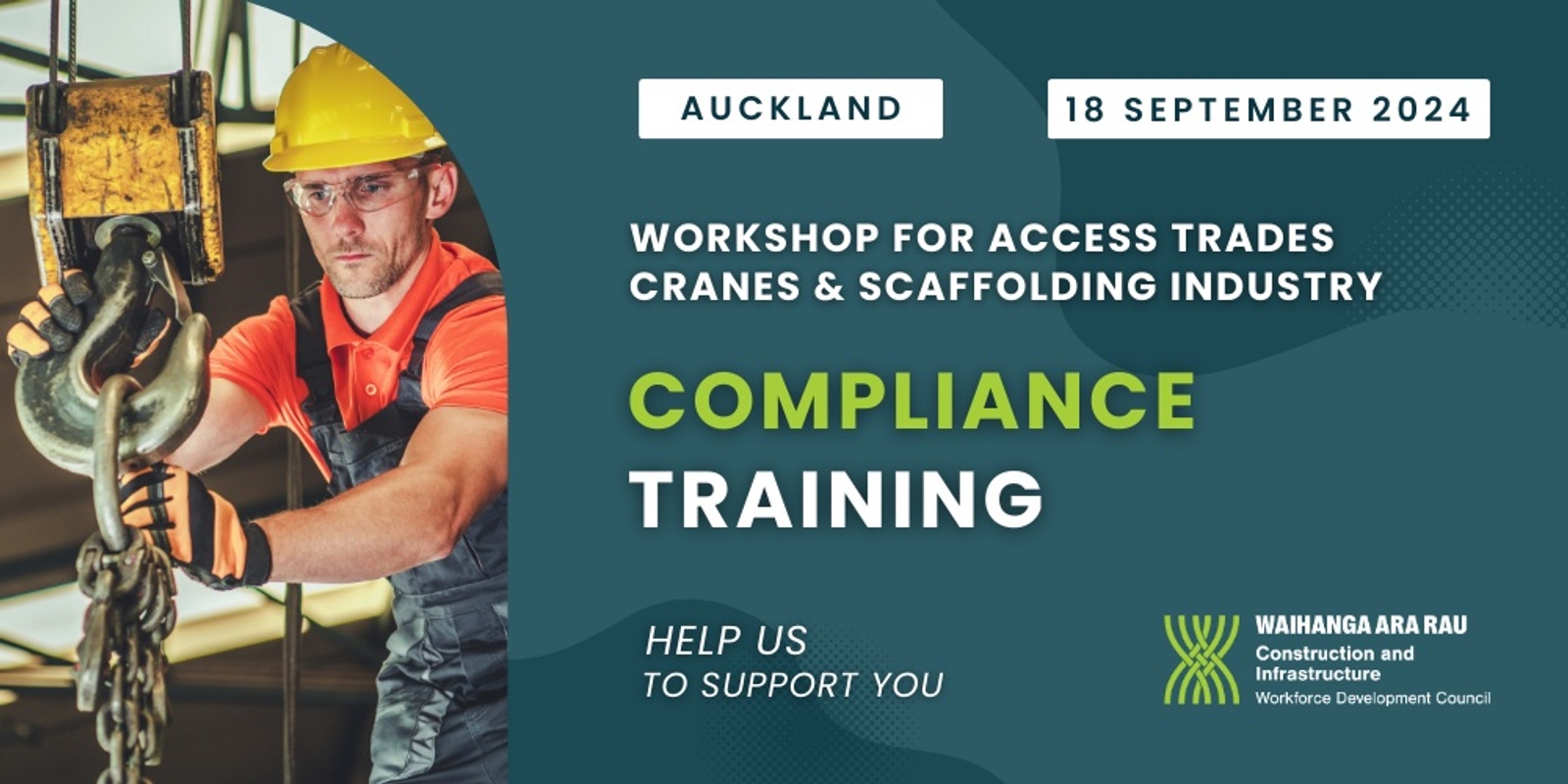 Banner image for Compliance Training Workshop for Access Trades, Cranes, Scaffolding & WTR Industry