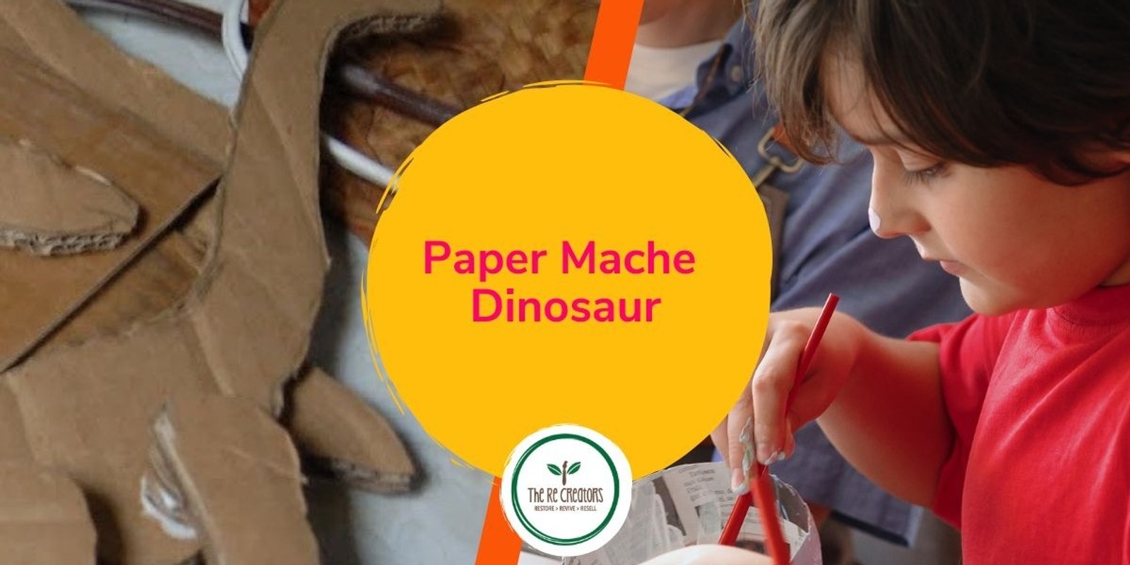 Banner image for Paper Mache a Dinosaur, Ōtara Library, Monday 7 October 10am-12pm 