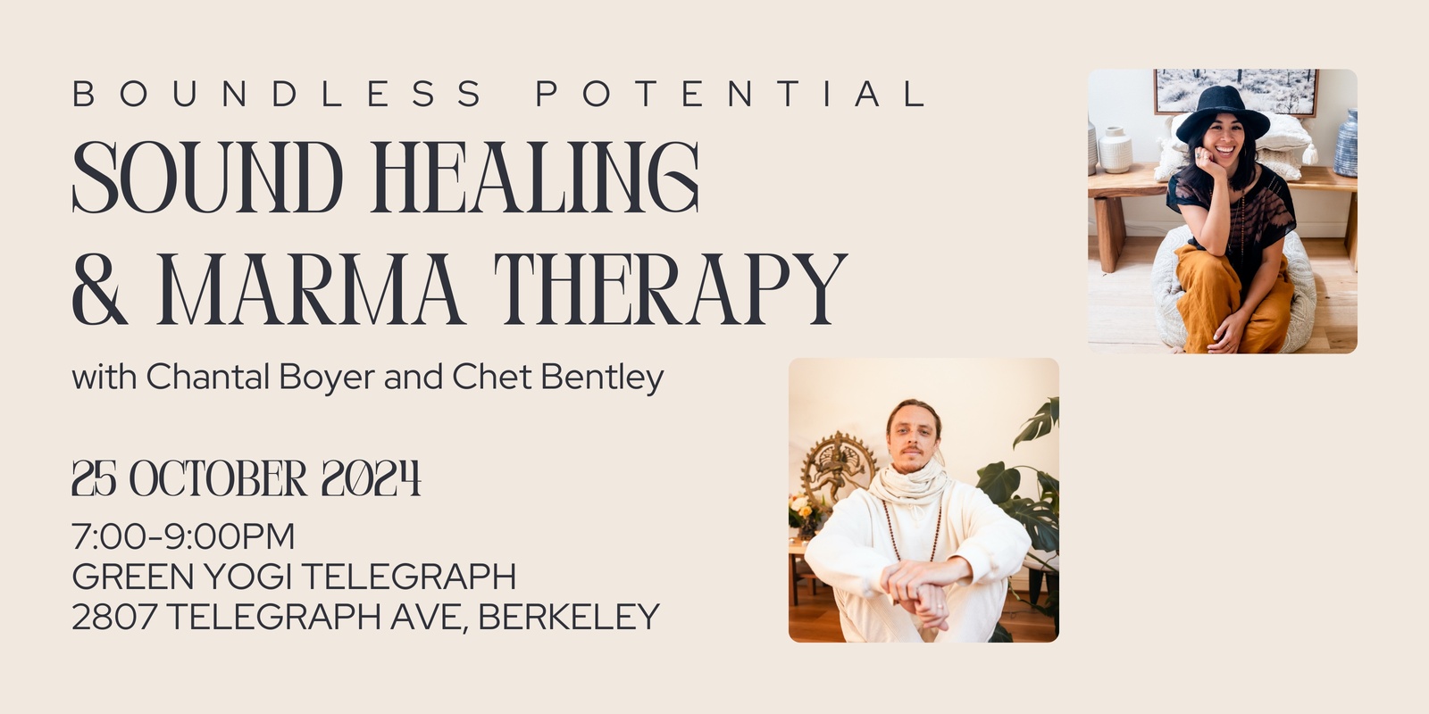 Banner image for Boundless Potential: Sound Healing + Marma Therapy