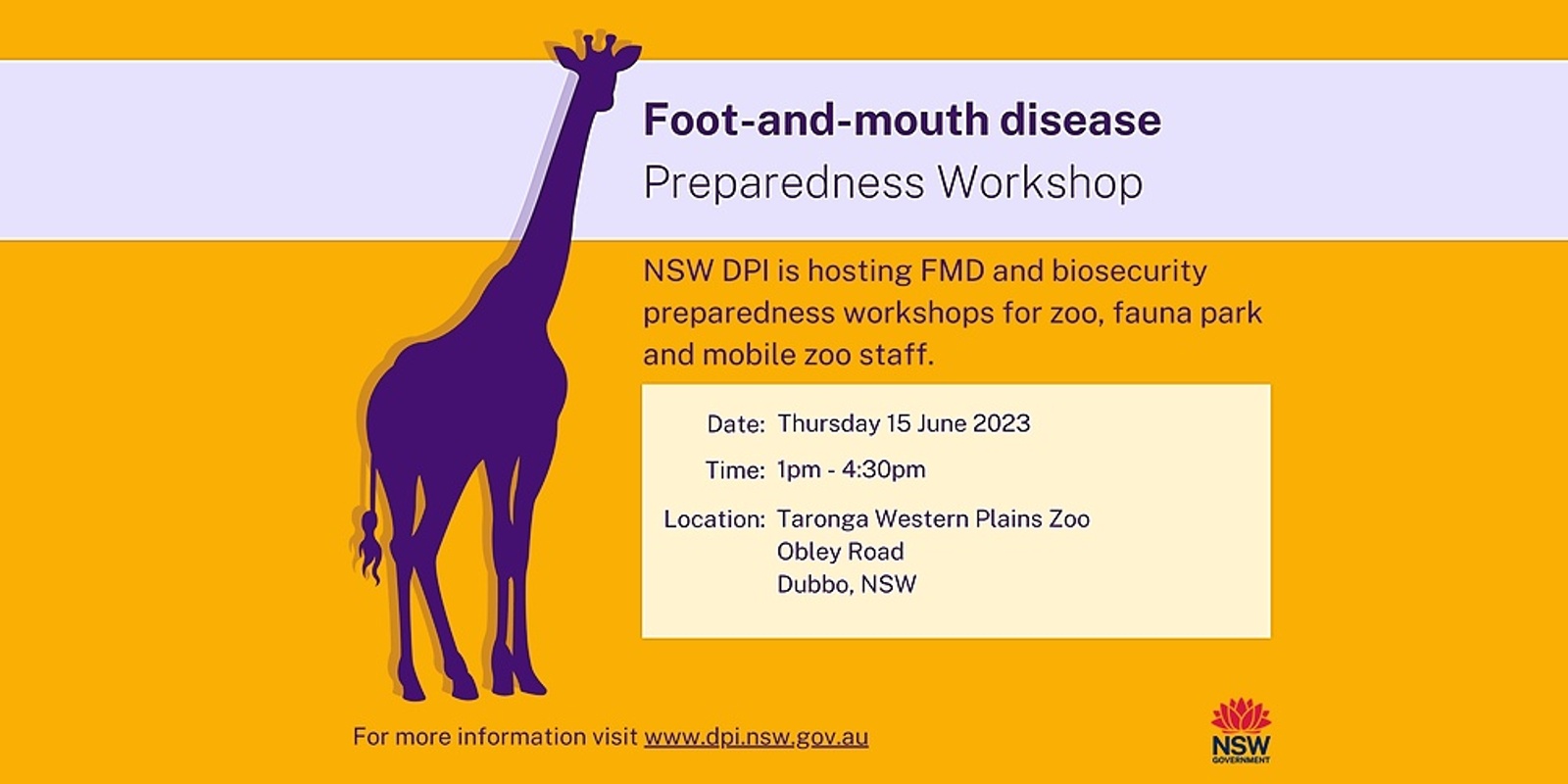 Banner image for Foot-and-mouth disease Preparedness Workshop 