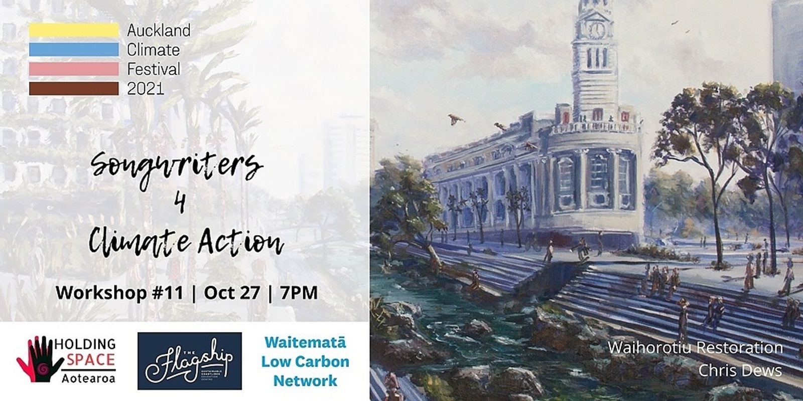 Banner image for Songwriters 4 Climate Action Workshop #11 @ The Flagship **NOW ONLINE**