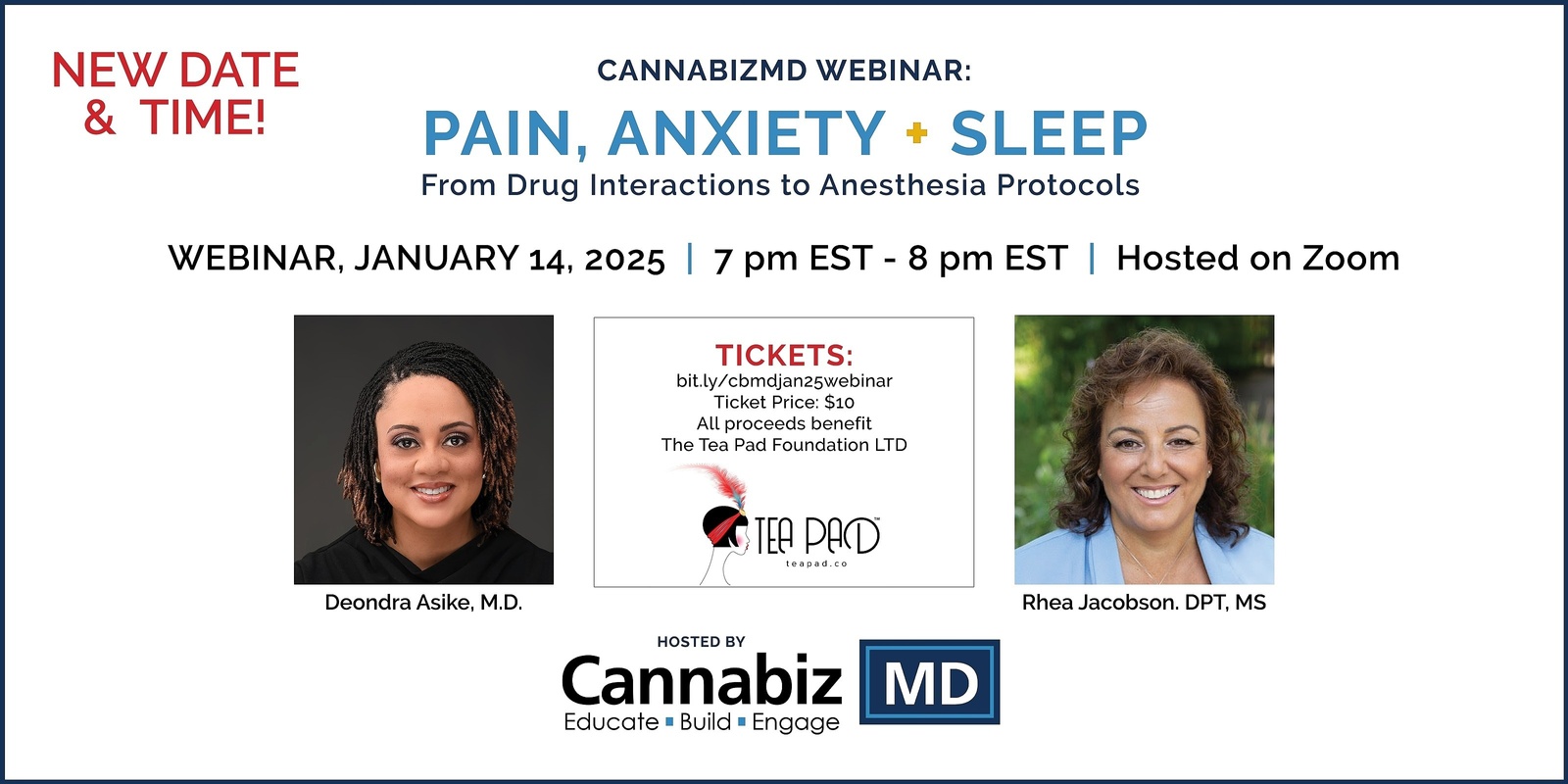 Banner image for CannabizMD Webinar: Pain, Anxiety & Sleep - From Drug Interactions to Anesthesia Protocols