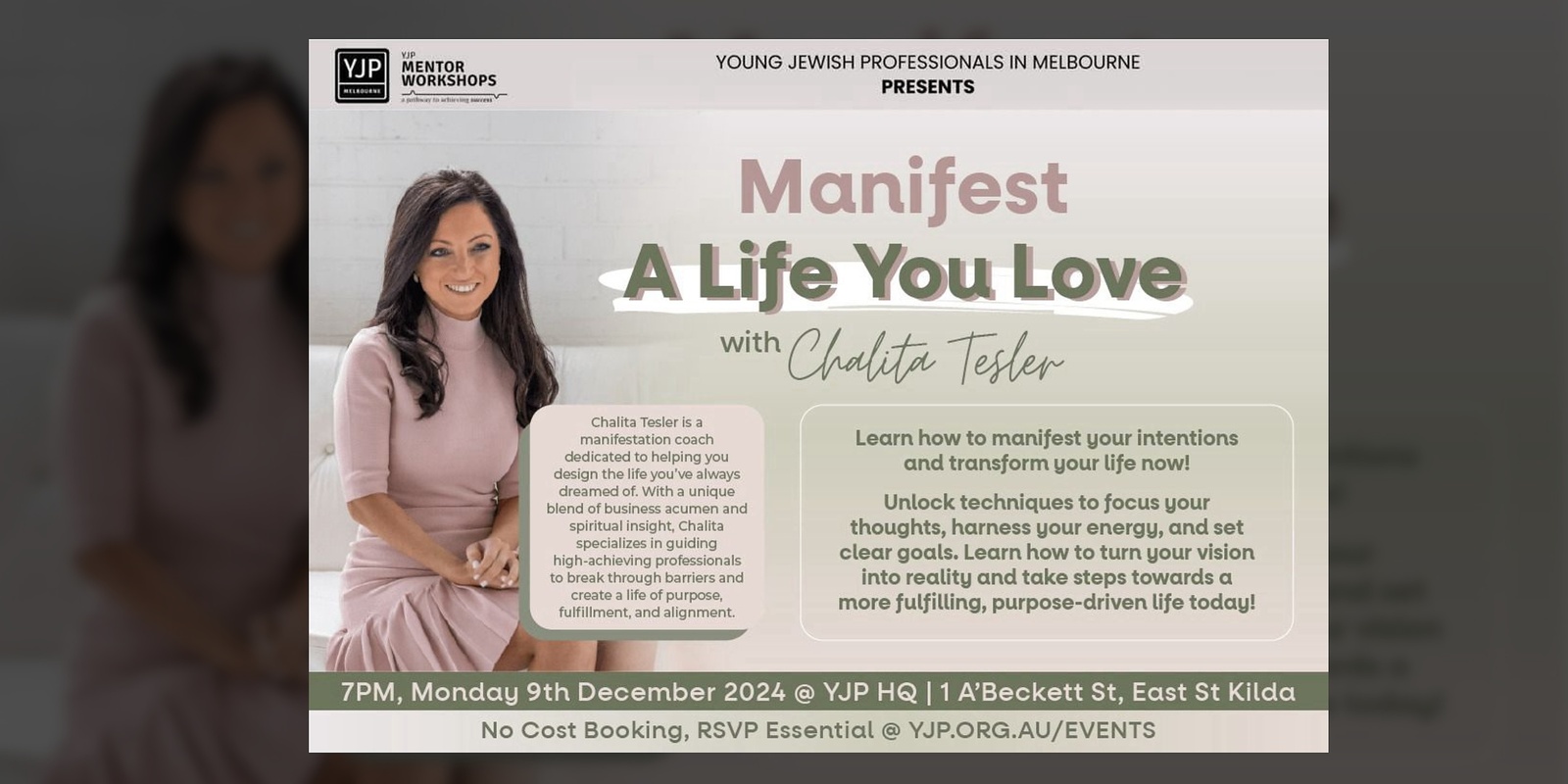 Banner image for Manifest: A Life You Love | By Chalita Tesler