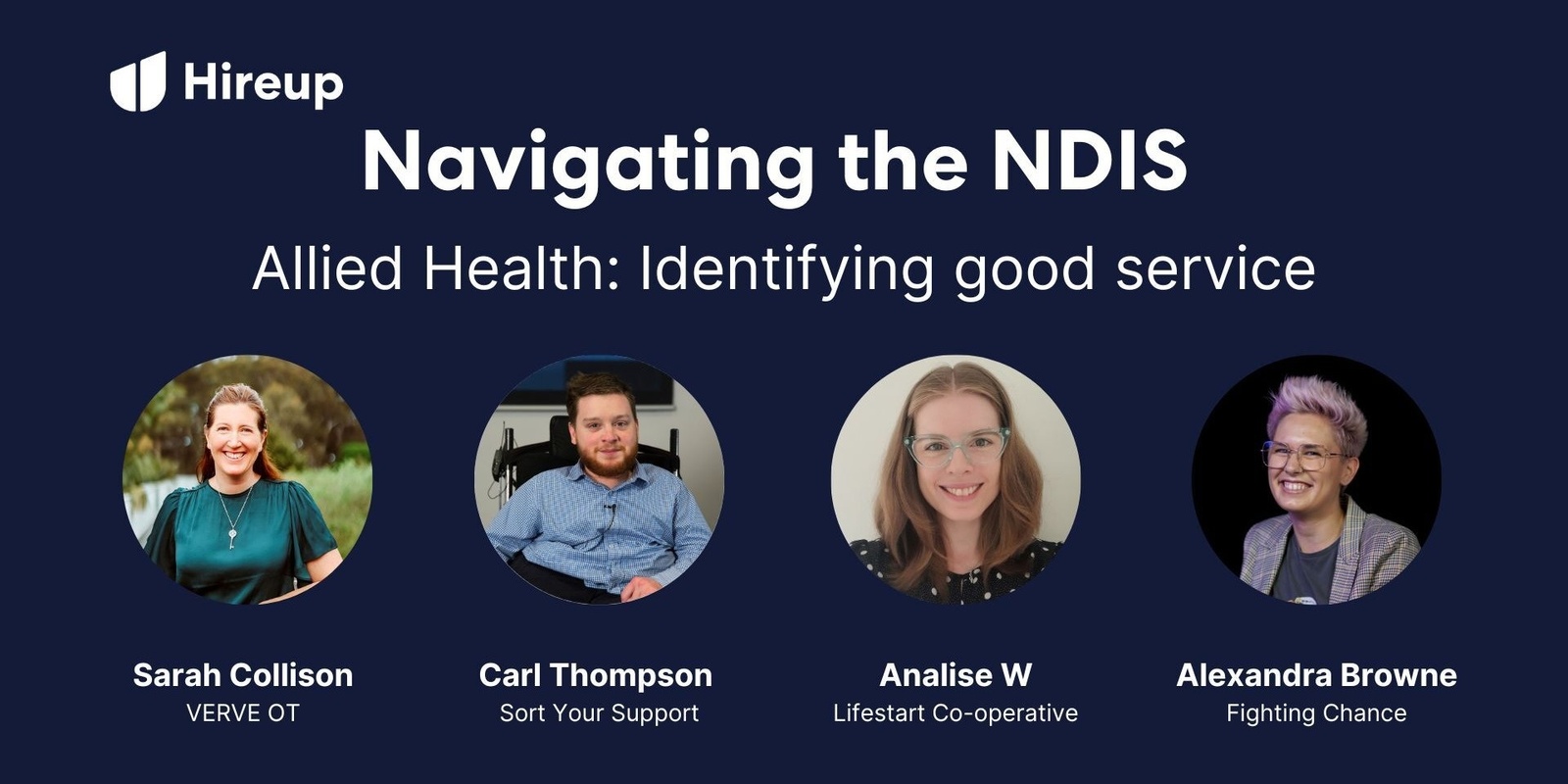 Banner image for Navigating the NDIS - Allied Health: Identifying what good service looks like