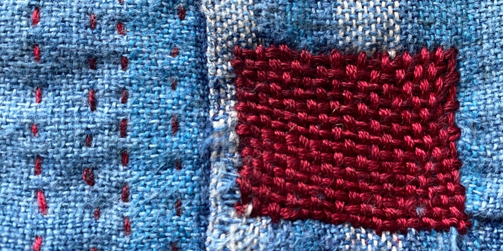 Banner image for patch fix darn and stitch: upcycling and visible mending workshops (ii) 