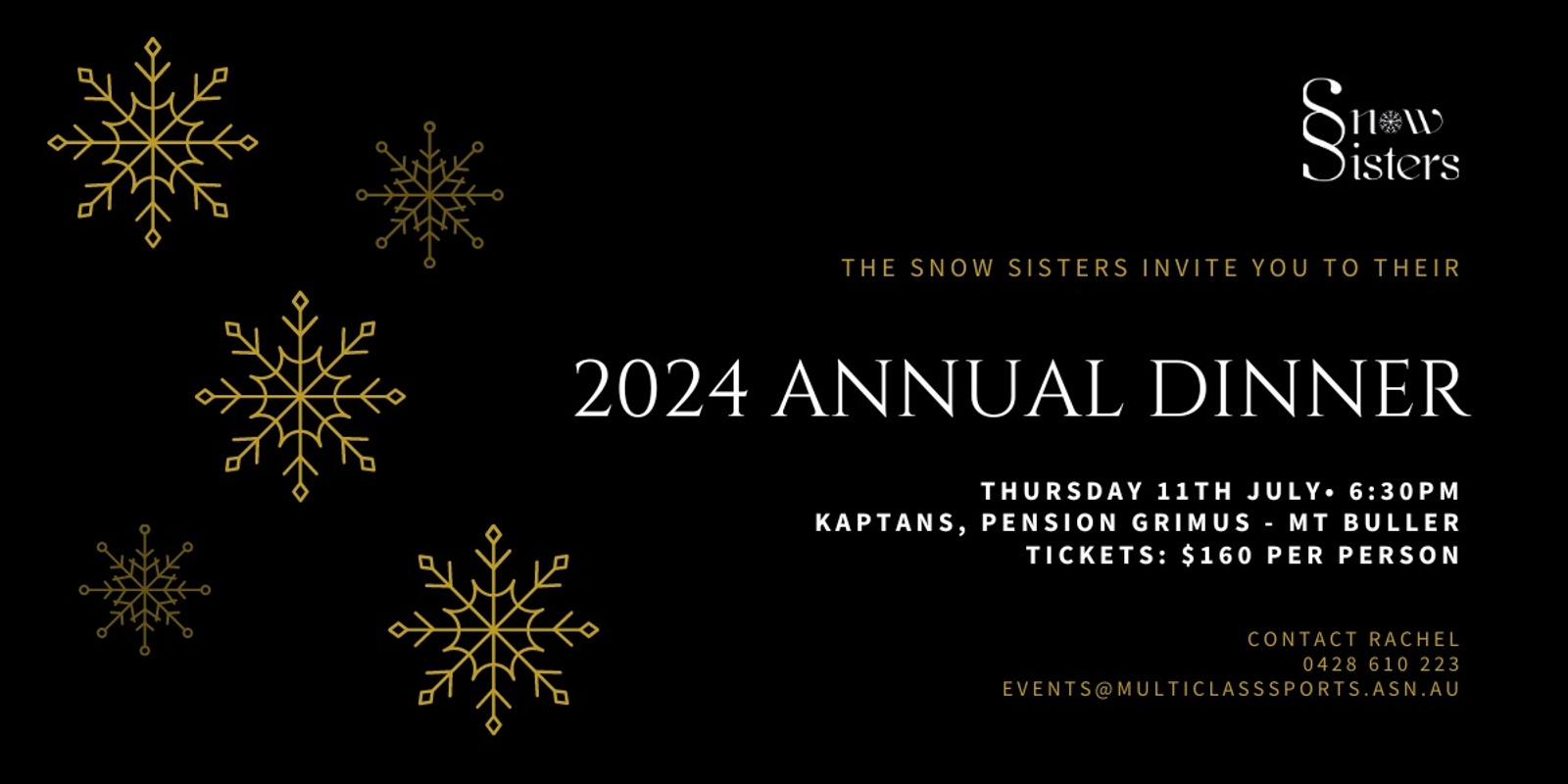 Banner image for 2024 Snow Sisters Annual Dinner