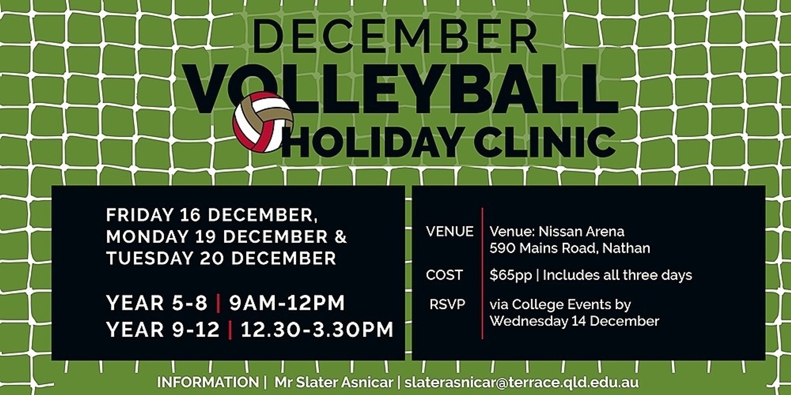 Banner image for Terrace Volleyball December Holiday Clinic