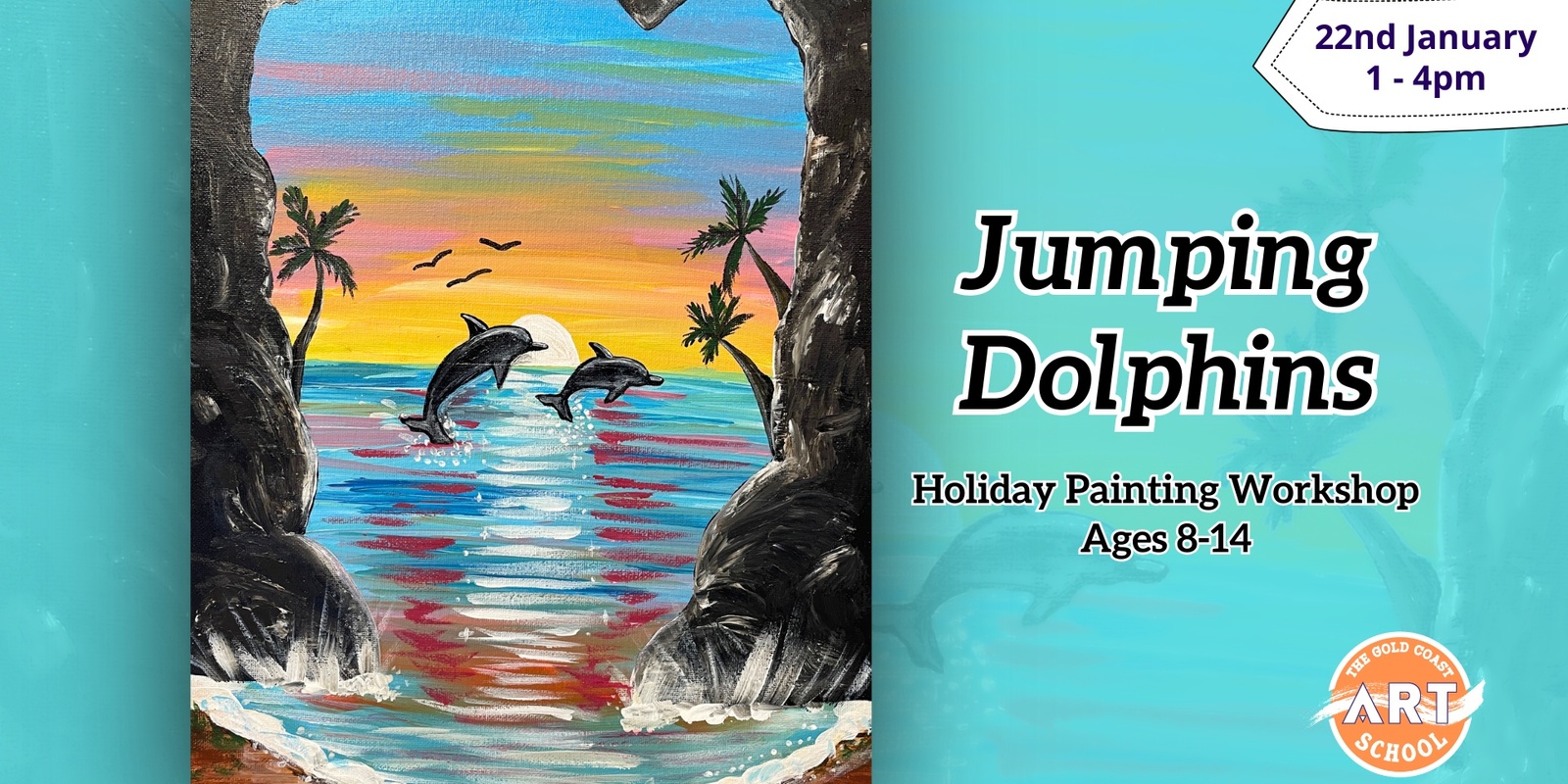 Banner image for “Jumping Dolphins” Painting Holiday Workshop