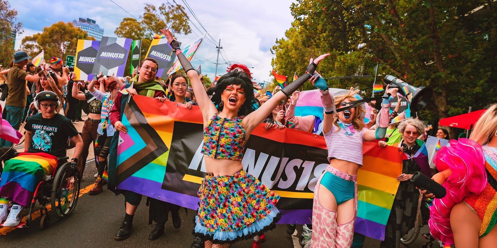 March with Minus18 at Midsumma Pride March!