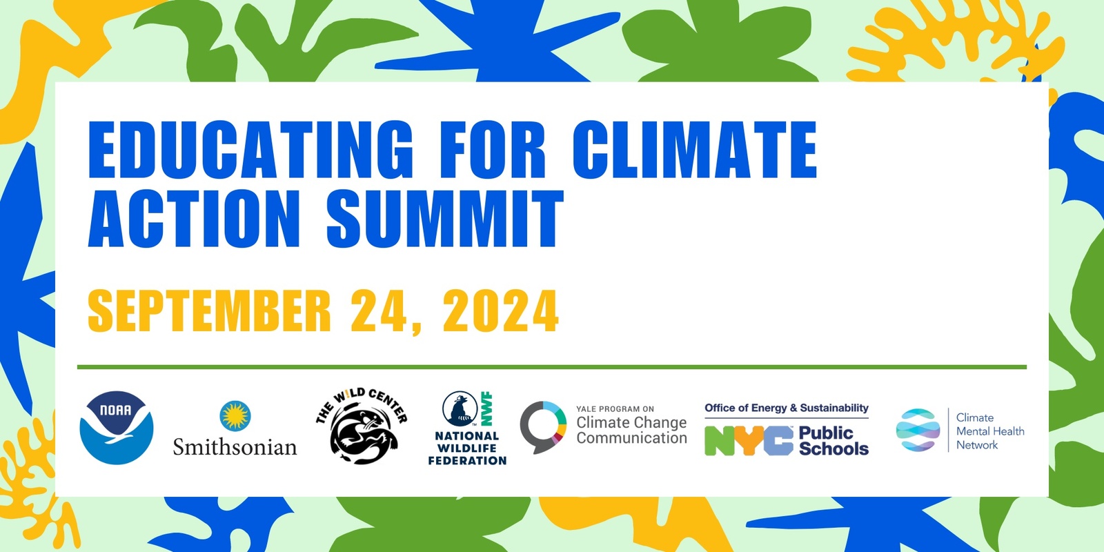 Banner image for Educating for Climate Action Summit