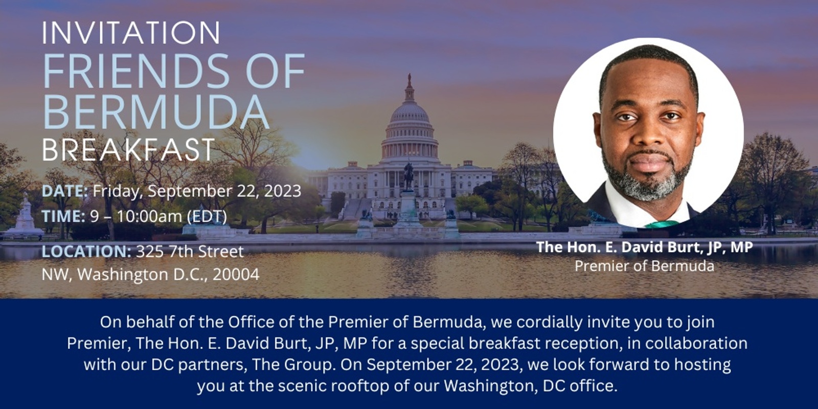 Banner image for Invitation to ‘Friends of Bermuda’ Breakfast 