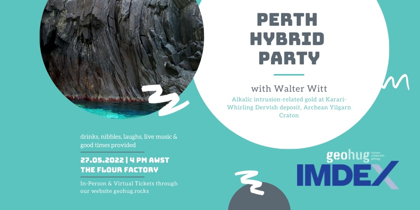 Banner image for geohug Hybrid Perth Party with our guest rockstar Wally Witt