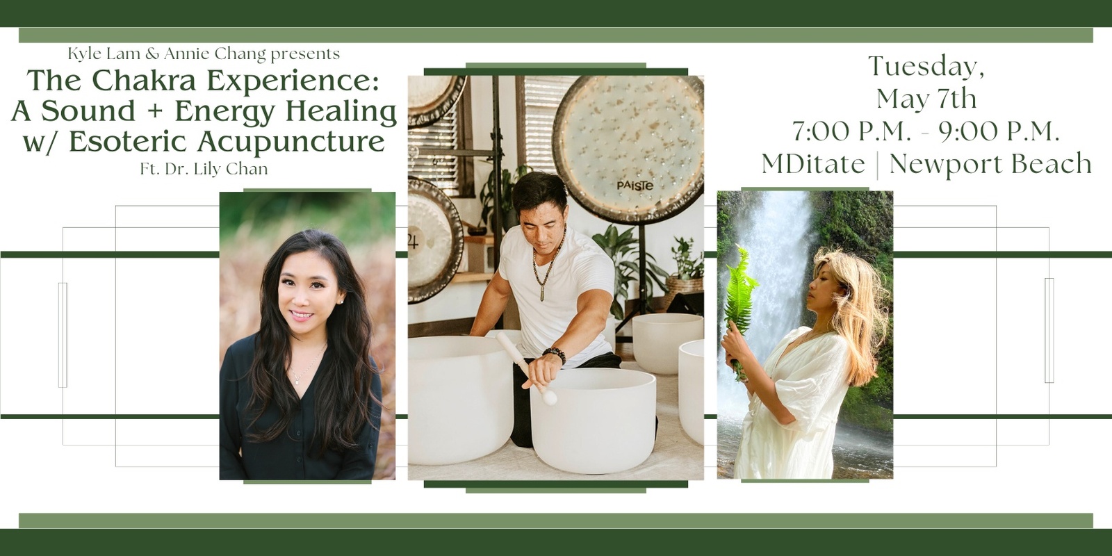 Banner image for The Chakra Experience: A Sound & Energy Healing Experience with Esoteric Acupuncture + CBD (Newport Beach)