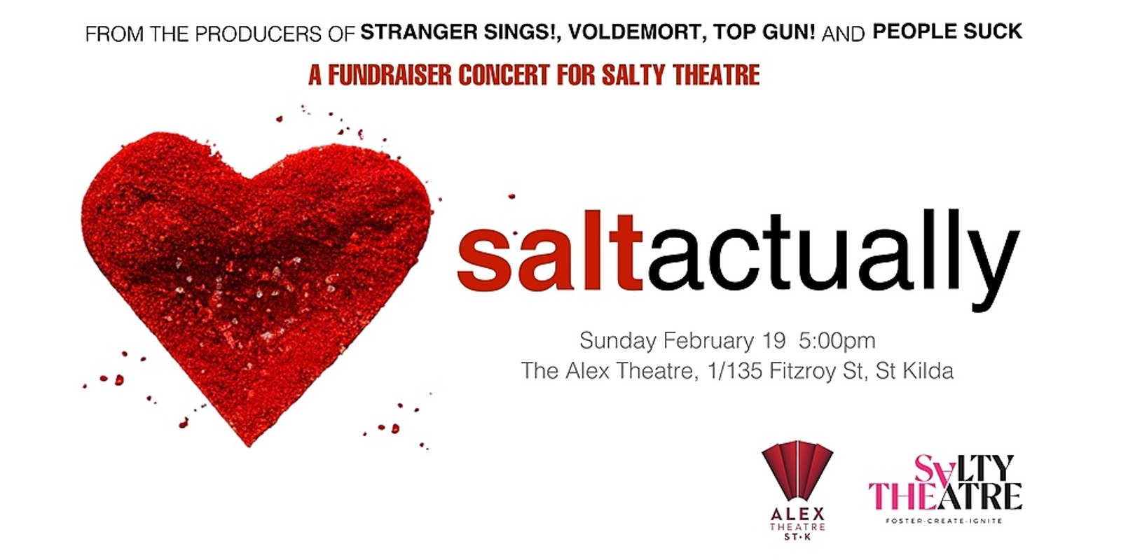Salt Actually: A Fundraiser Concert for Salty Theatre