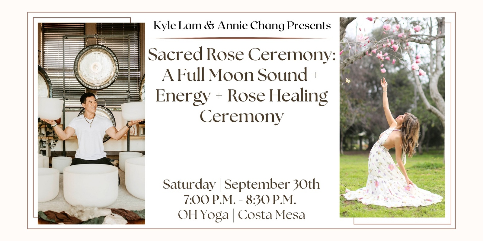 Banner image for Sacred Rose Ceremony: A Full Moon Sound + Energy + Rose Healing Ceremony with Annie Chang (Costa Mesa)
