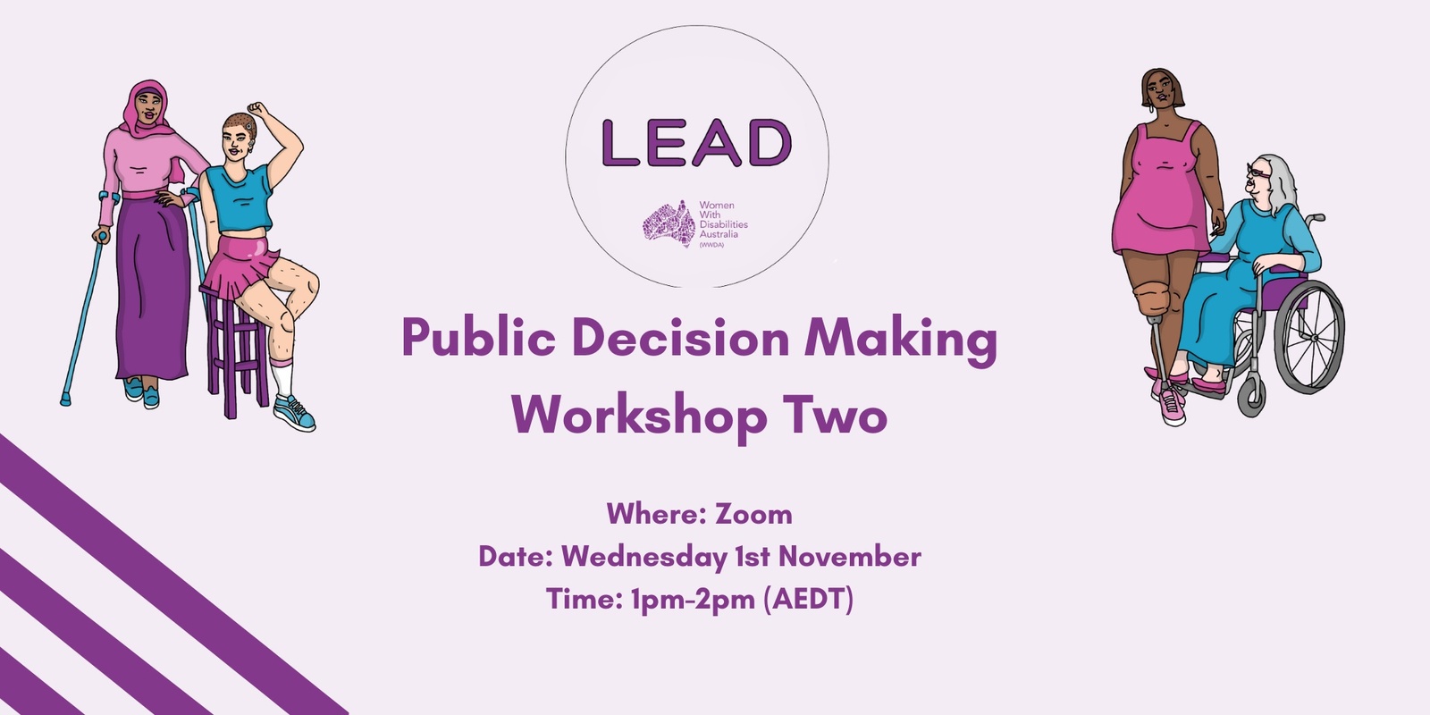 Banner image for WWDA LEAD Public Decision Making Workshop Two