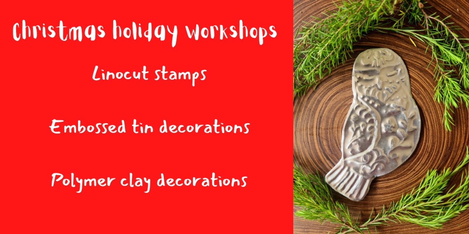 Banner image for Christmas school holiday Workshops 