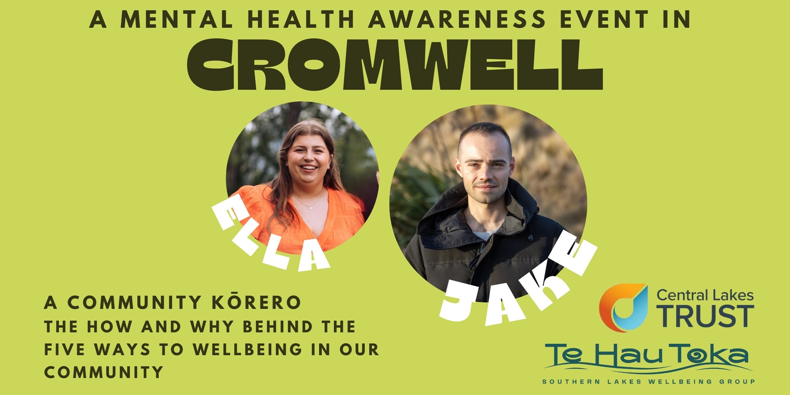 Banner image for Cromwell Mental Health Kōrero with Jake Bailey
