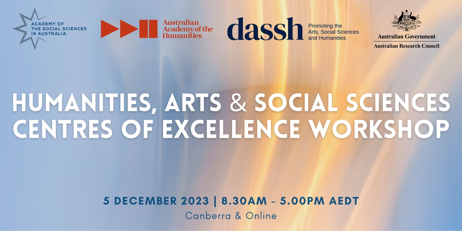 Banner image for Humanities, Arts & Social Sciences Centres of Excellence Workshop