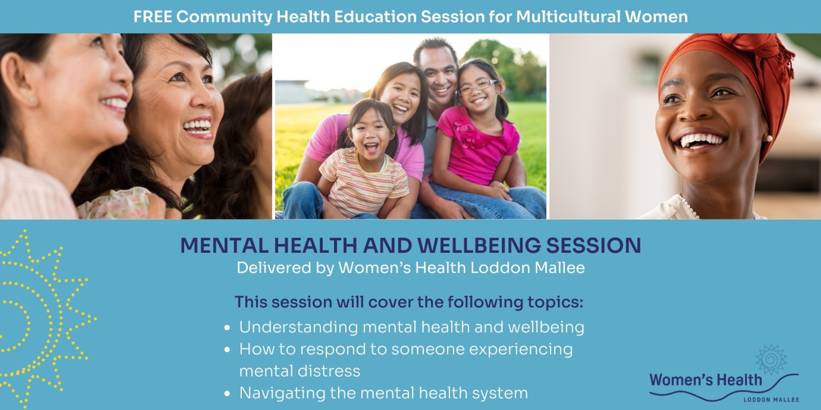 Banner image for Mental Health & Wellbeing Community Session in Bendigo
