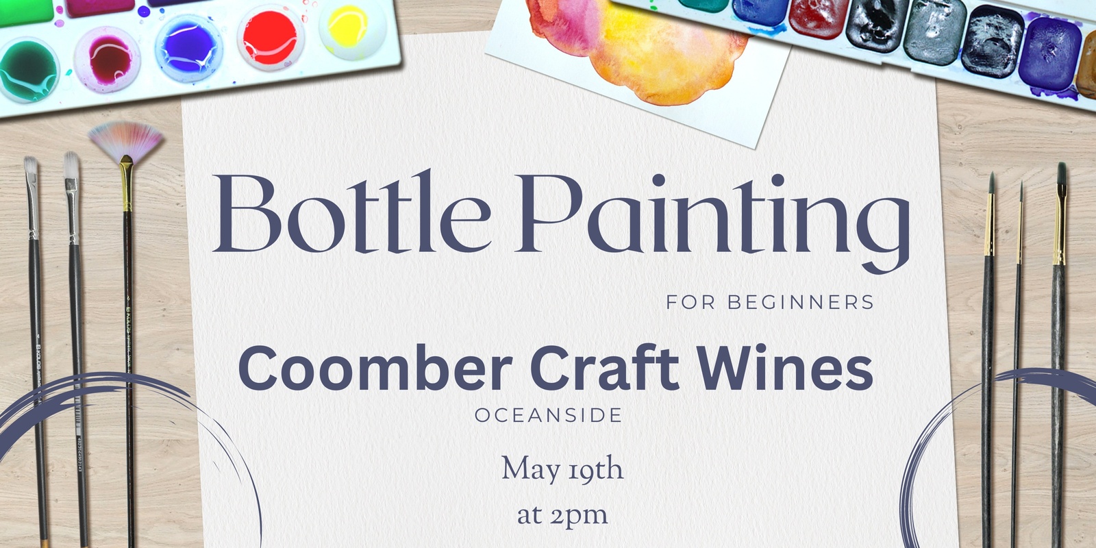 Banner image for Bottle Painting for Beginners at Coomber Craft Wines