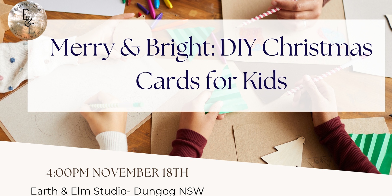 Banner image for Merry & Bright: DIY Christmas Cards for Kids