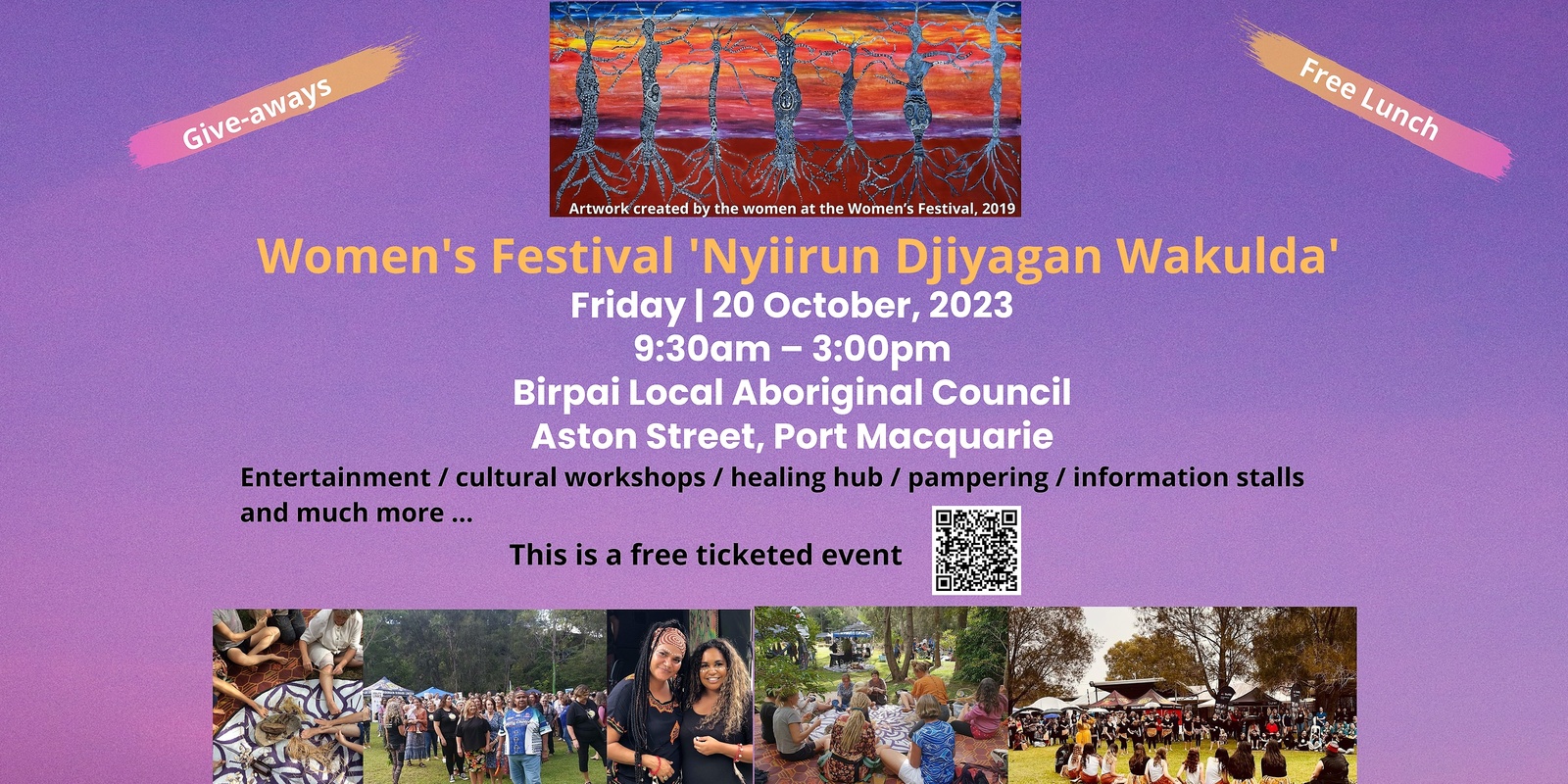 Banner image for 2023 Nyiirun Djiyagan Wakulda Women's festival 