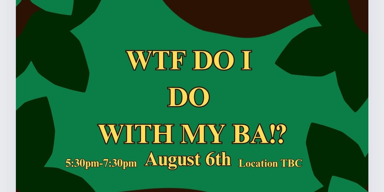 Banner image for WTF Can I Do With A BA?