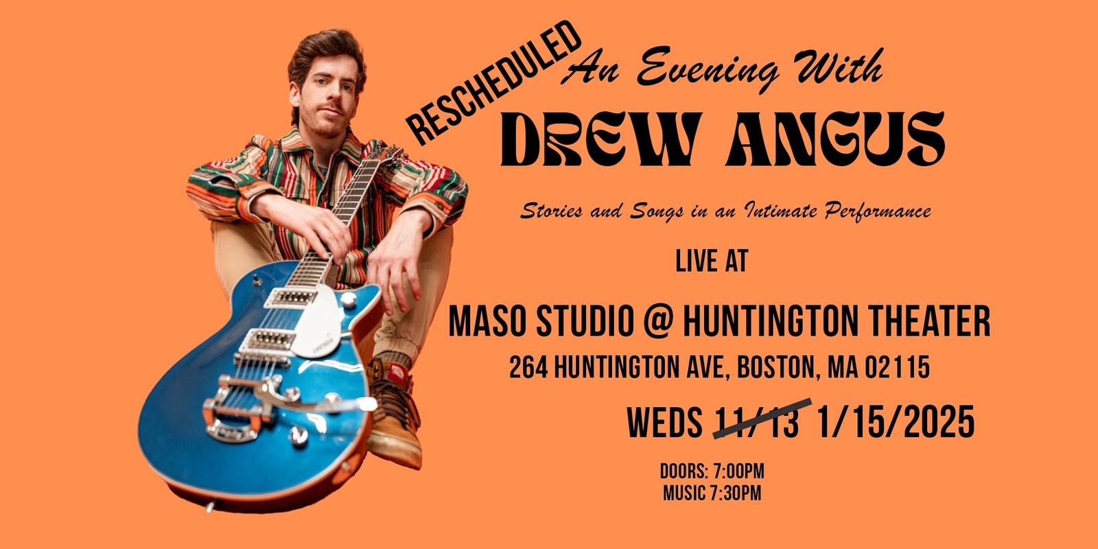 Banner image for An Evening With Drew Angus at Maso Studio in Boston, MA!