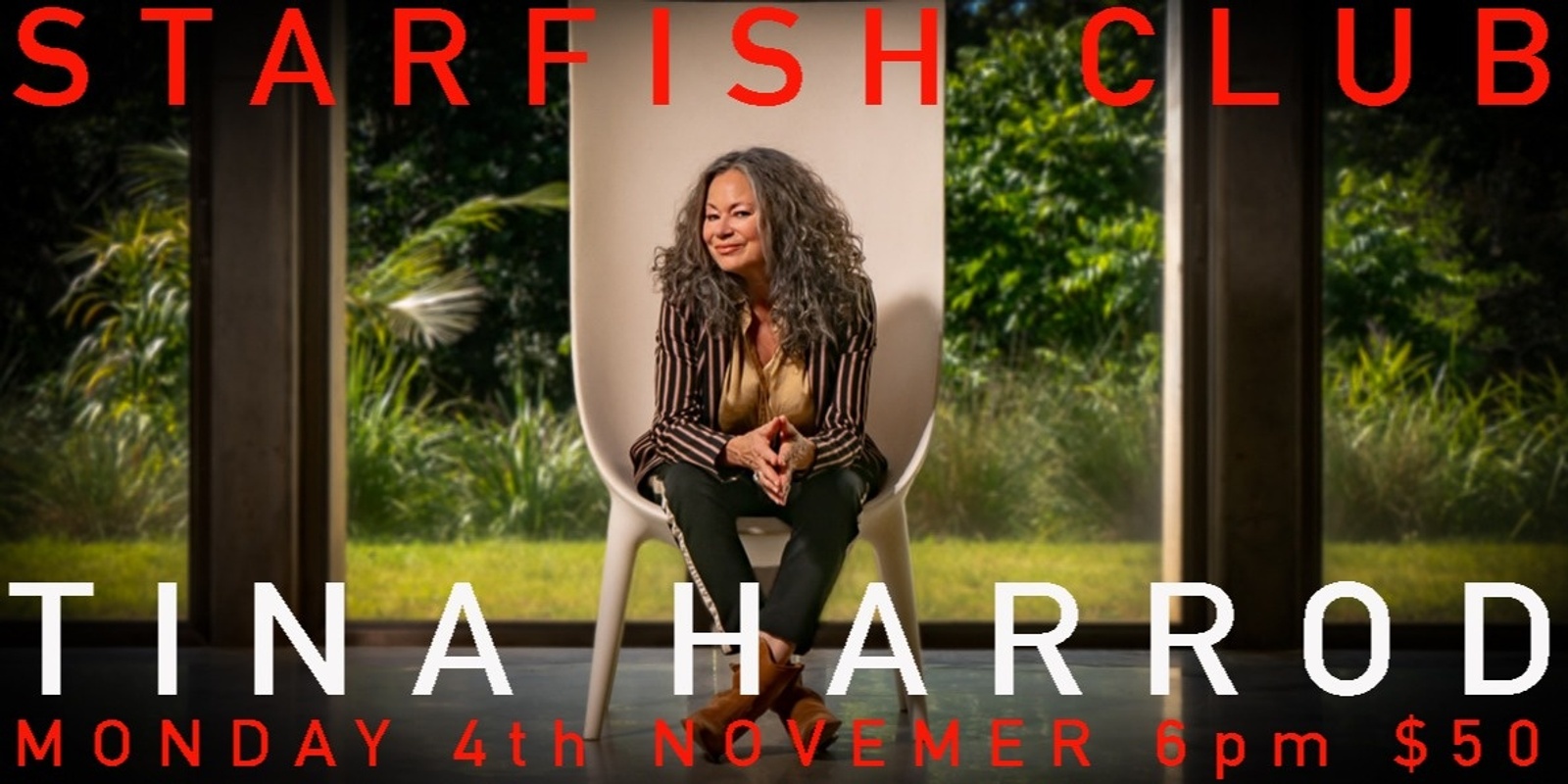 Banner image for Starfish Club Tina Harrod 4 November 2024