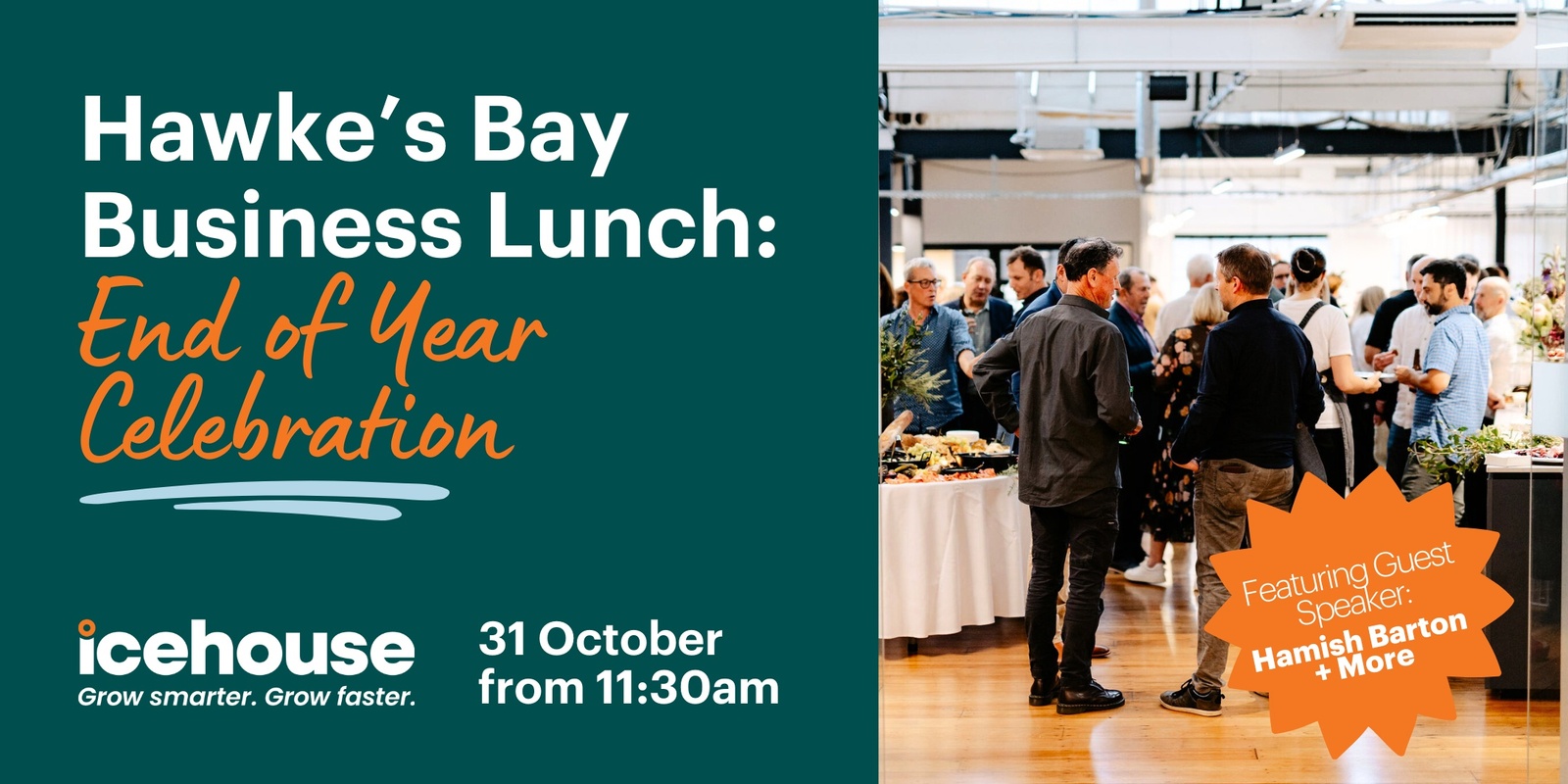 Banner image for Hawke's Bay Business Lunch: End of Year Celebration with Icehouse