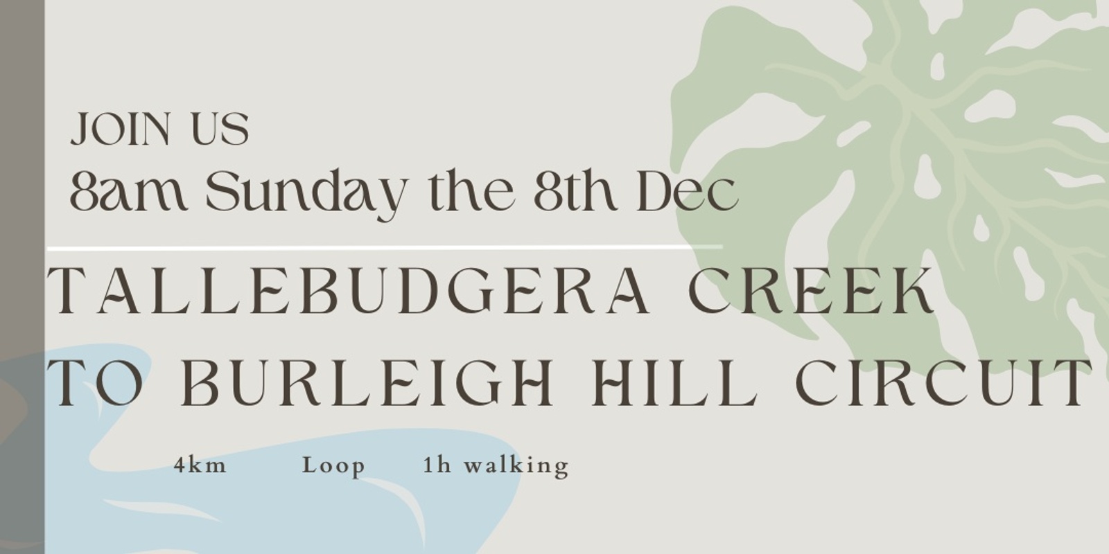 Banner image for Tallebudgera Creek to Burleigh Hill Circuit - 8th December