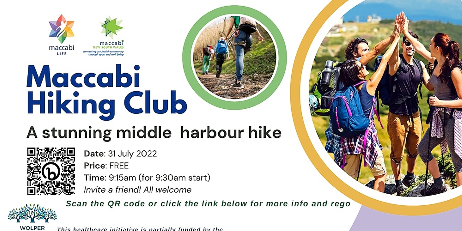 Banner image for Maccabi Life - Hiking Club - 31 July 2022