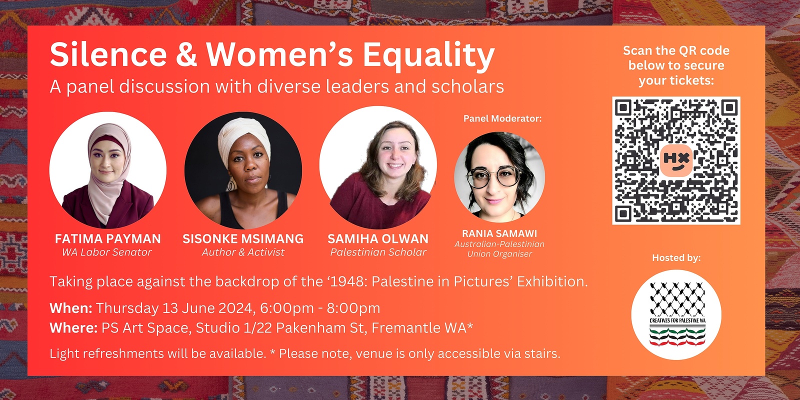 Banner image for Silence & Women’s Equality - a panel discussion with diverse leaders and scholars