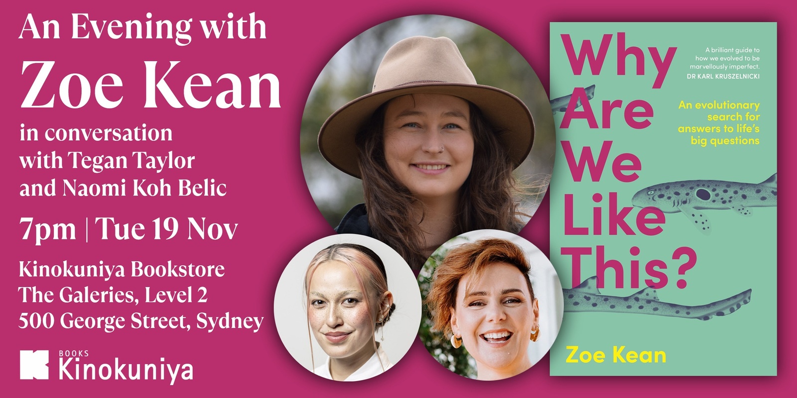 Banner image for An Evening with Zoe Kean