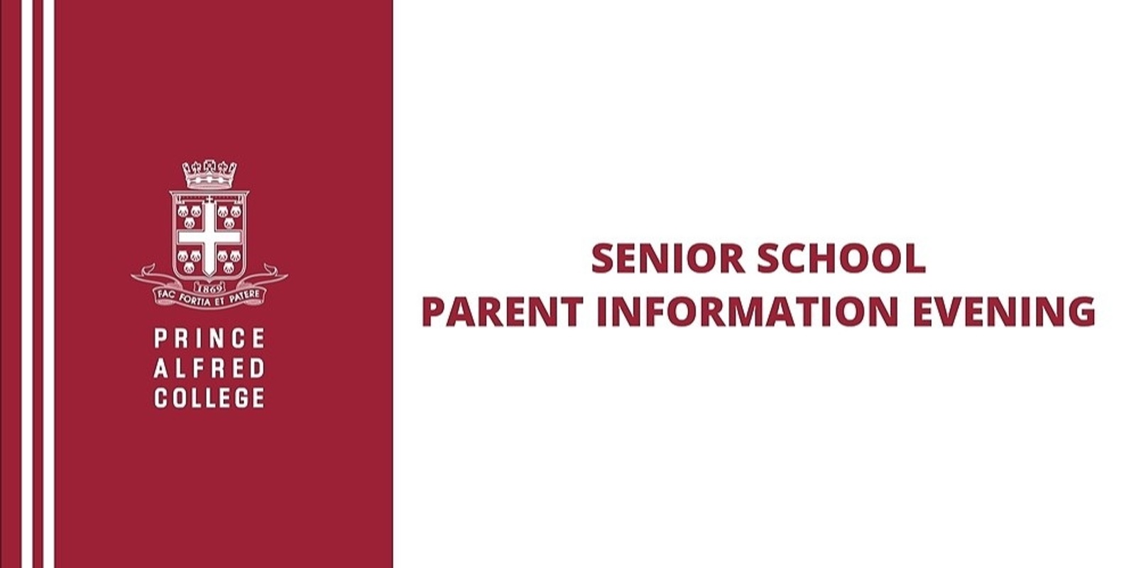 Banner image for 2023 Senior School Parent Information Evening