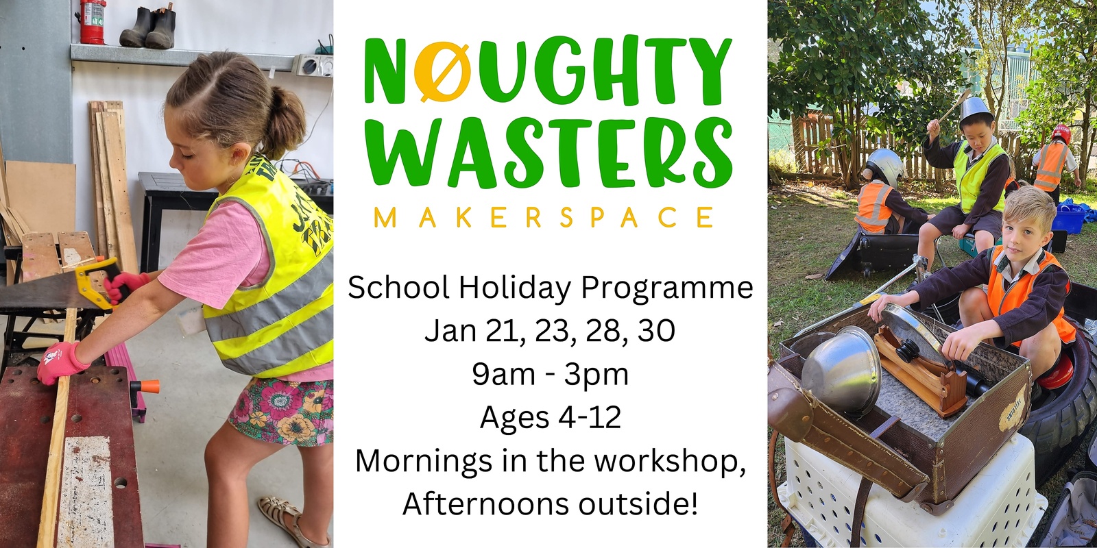 Banner image for Noughty Wasters January School Holiday Programme