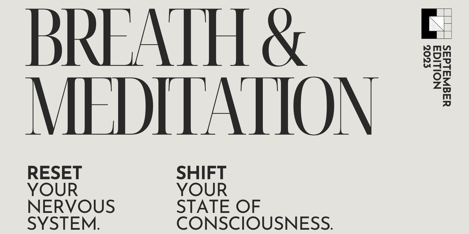 Banner image for Flow State Fridays - Breath and Meditation, September Edition
