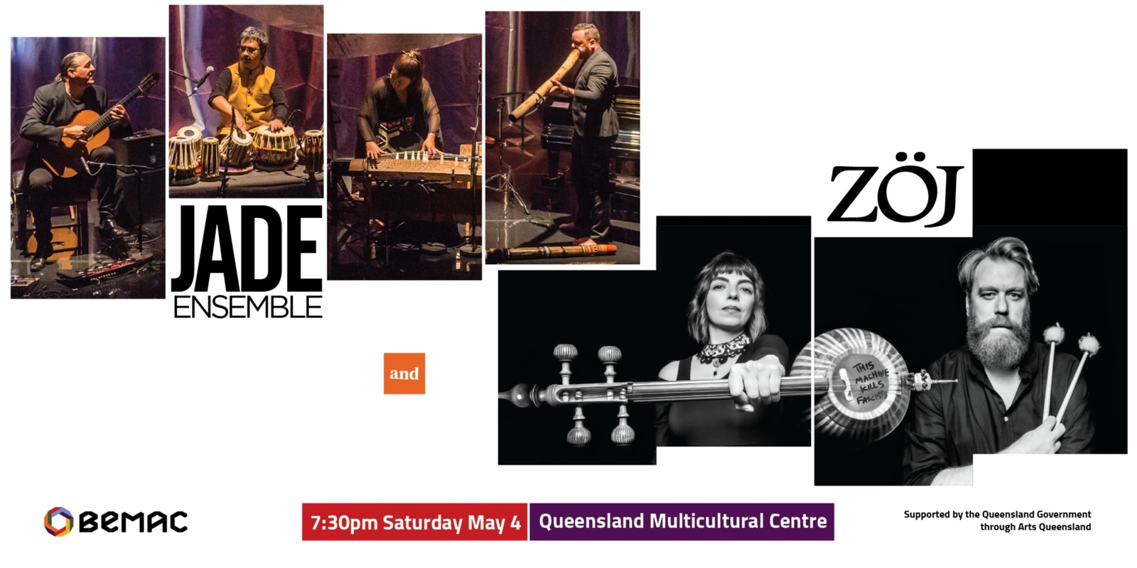 Banner image for BEMAC Presents: JADE Ensemble and ZÖJ (Victoria)