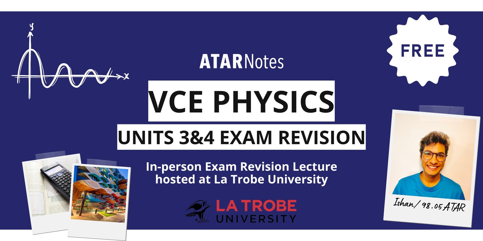 Banner image for VCE Physics 3&4 Exam Cram Lecture FREE