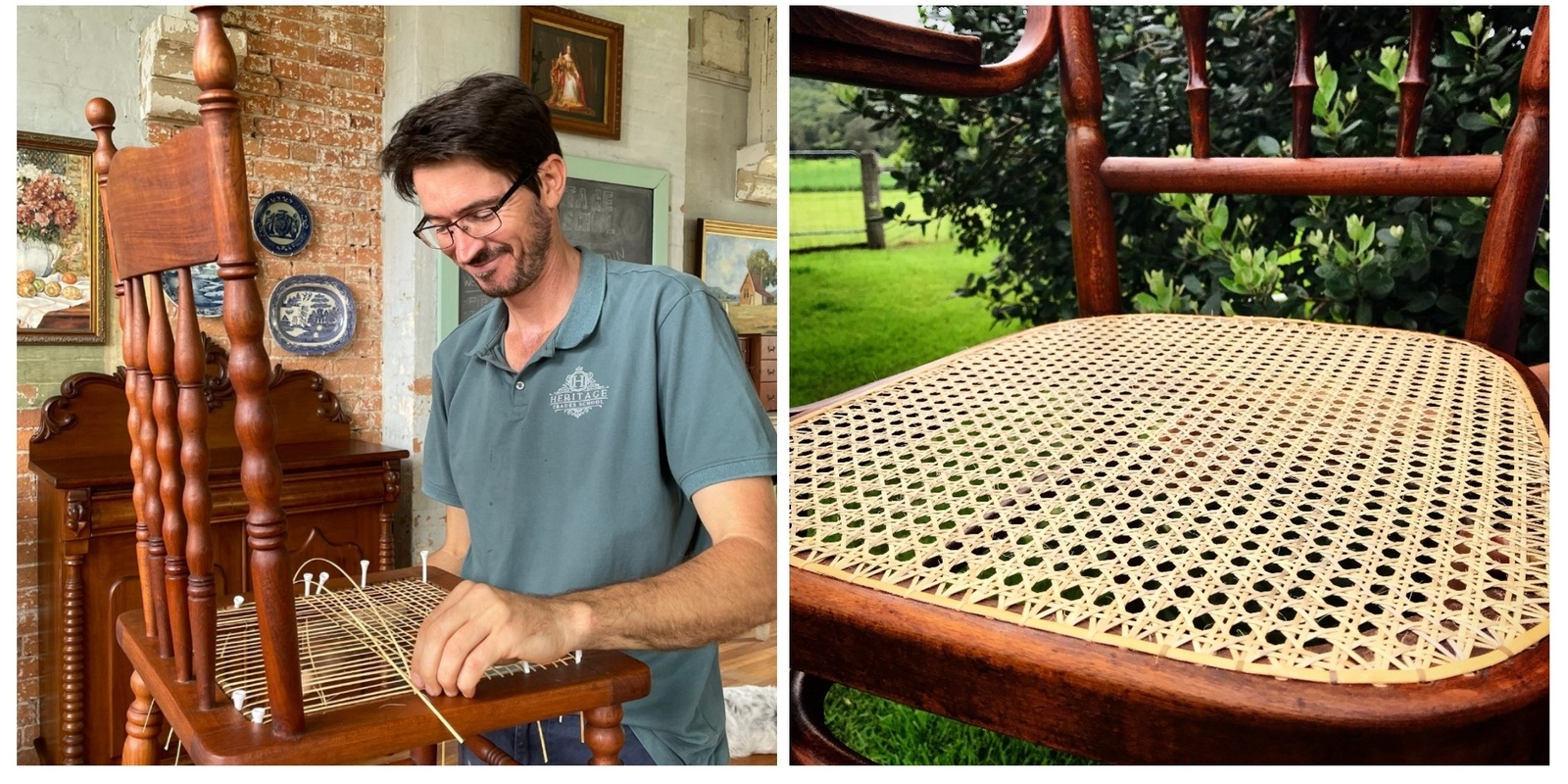 Banner image for Advanced Chair Caning: A practical approach to antique rattan restoration.