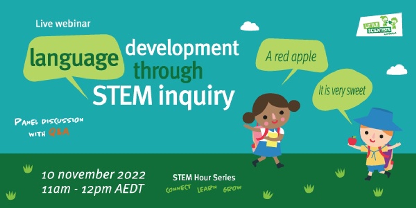 Banner image for STEM Hour: Connect, learn, grow - Language development through STEM inquiry