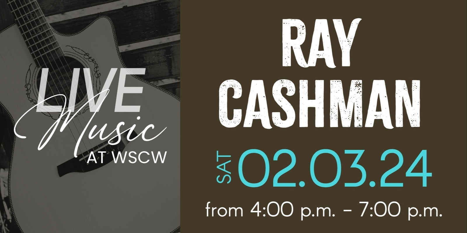 Banner image for Ray Cashman Live at WSCW February 3