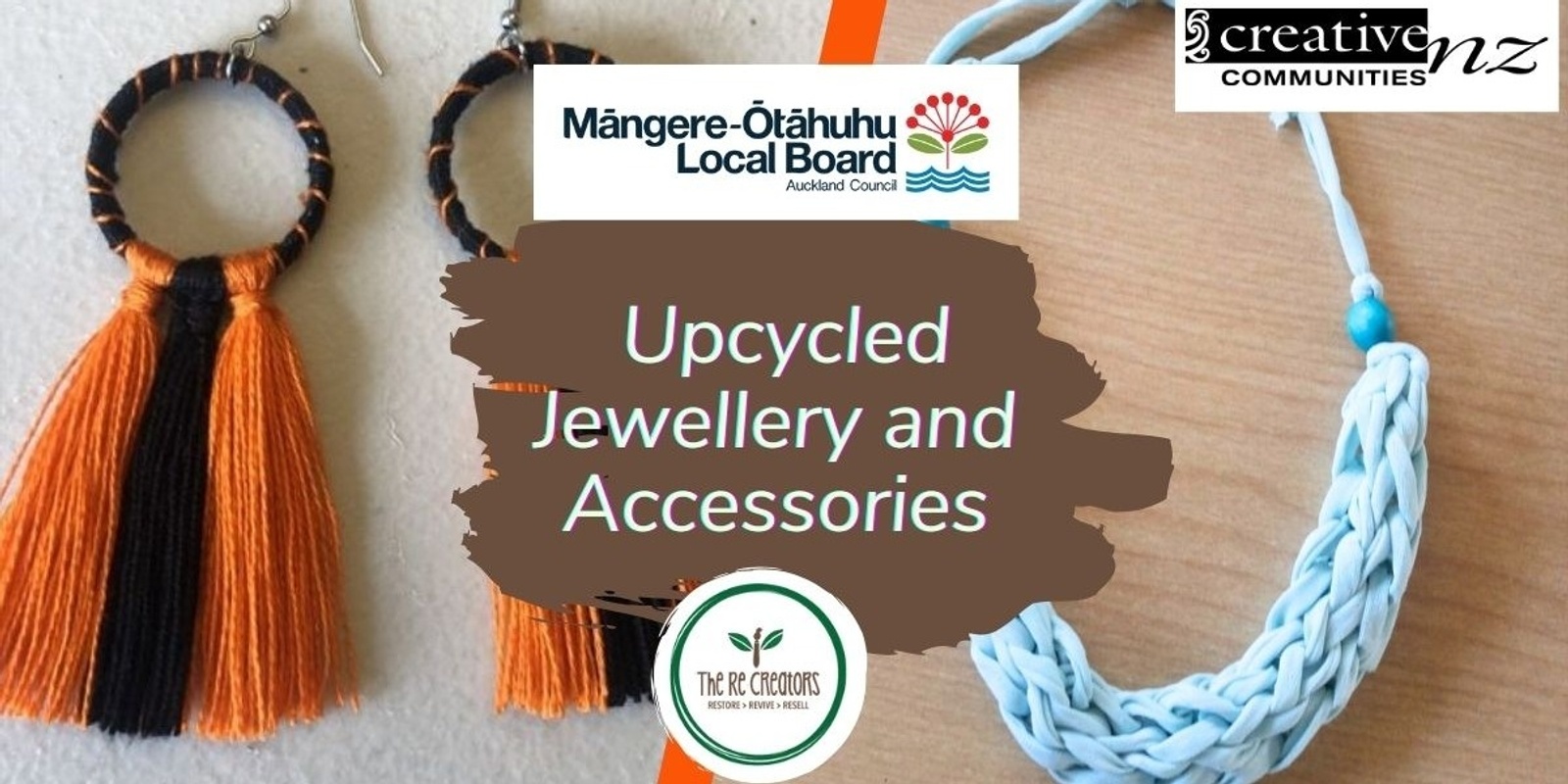 Banner image for Upcycled Jewellery and Accessories, Mangere East Library, Monday 2 December, 12noon - 2pm