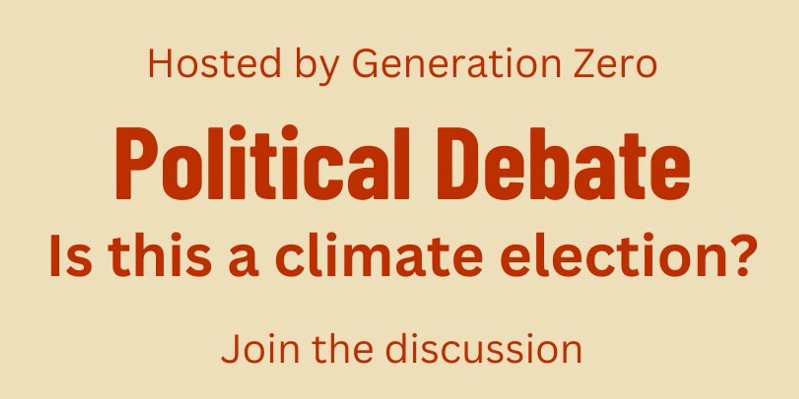 Banner image for Is this a climate election?