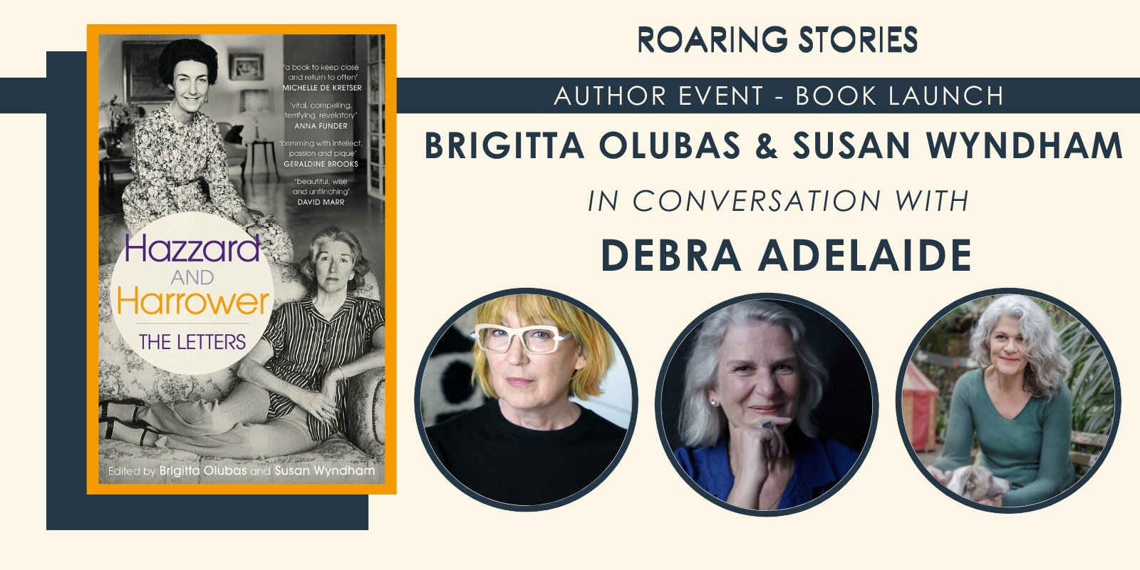 Banner image for Brigitta Olubas & Susan Wyndham in conversation with Debra Adelaide