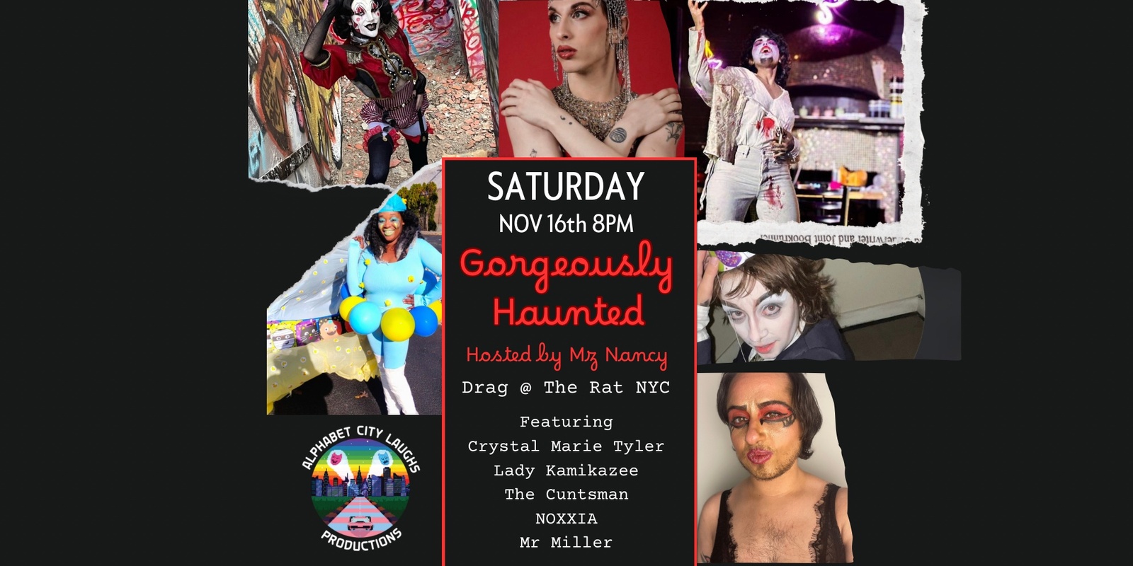 Banner image for Gorgeously Haunted: a comedy horror drag show